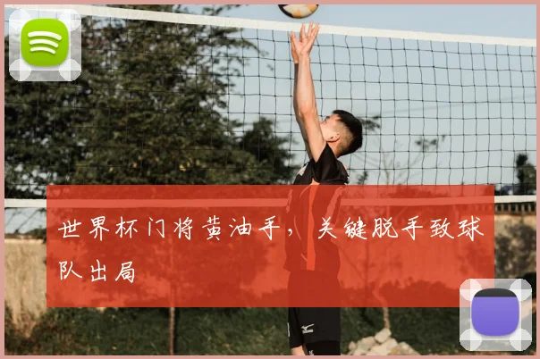 世界杯门将黄油手,关键脱手致球队出局
